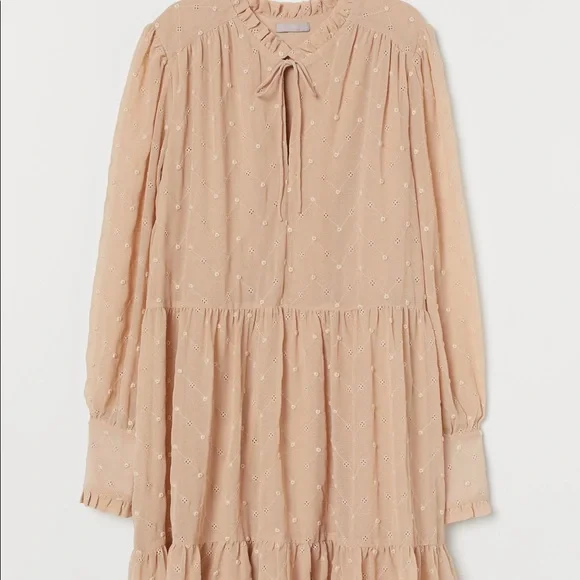 beige dress hm UNDRESS ALEXA CREAM MINI SWEATER DRESS